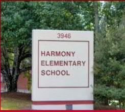 Harmony Elementary School sign